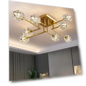 Crystal Ceiling Light — Chandeliers, OKES