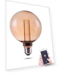 Decorative Round LED Light Bulb — Incandescent, Harwez