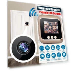 Smart Video Doorbell with LED Camera — Smart Home Security, Pro DIY Tool