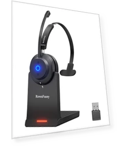 Wireless Headset with Mic — Headsets, Rownfusny