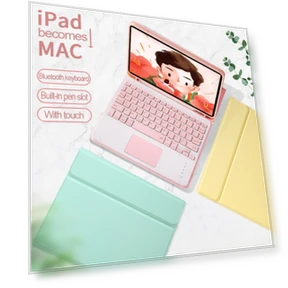 Bluetooth Keyboard Case with Touchpad for iPad Air 6th Gen — Keyboard Cases, SS-Pajamas-01