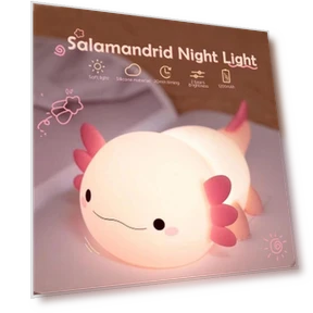 Cute Axolotl Night Light — Night Lights, TOP-MALL-001