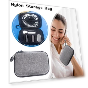 Nylon Storage Bag for Wearable Voice Simple Cable Headphones — Cases, 72 Good One