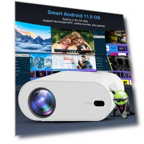 Portable Full HD 1080p Projector — Home Theater Projectors, Essager Electronic
