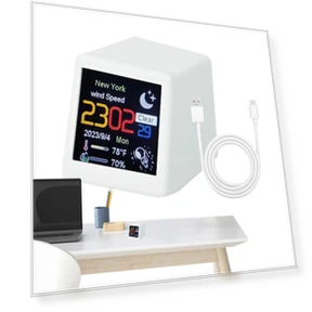 Smart Digital Alarm Clock with Weather Forecast — Alarms & Clocks, TOP-MALL-001