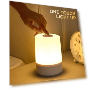Touch Night Light with 3 Dimming Modes — Lamps & Shades, TOP-MALL-001