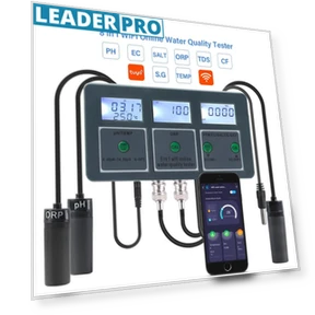 8-in-1 Smart WiFi Water Quality Meter — Hydrometers, Crown Global