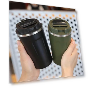 Double Layer Vacuum Insulation Smart Coffee Cup — Travel Mugs & Tumblers, Darling Home