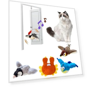 Interactive Chirping Bird Toy for Cats — Cat Playthings, I love My Pet