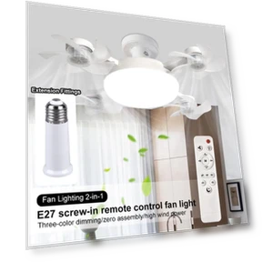 LED Ceiling Fan with Dimmer and Remote Control — Ceiling Fans, Good Household Items