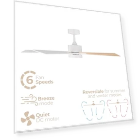 Smart 5-Blade Ceiling Fan with LED Light Kit — Ceiling Fan Lighting Solutions, East Grove Home