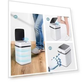 Smart Trash Can for Bathroom — Waste Baskets, Darling Home