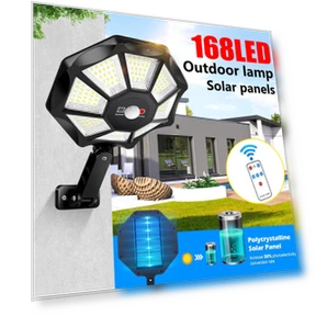 Solar Powered Street Light with Remote Motion Sensor — Outdoor Security & Flood Lighting, YWZT BEIMT Factory