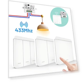 Wireless Light Switch — Ceiling Fan Wall Controls, Oudun
