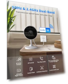 2K Indoor Security Camera — Baby Monitors, Mysight