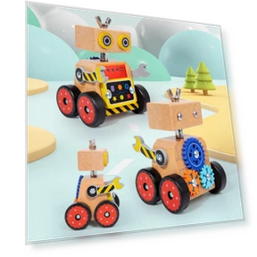 Children's Robot Constructor Set for Building a Car — Construction Kits, Super Go