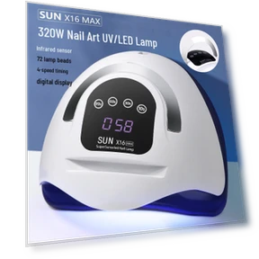 Powerful Smart LED Nail Lamp for Fast UV Gel Polymerization with Sensor — Curing Lamps, The Million