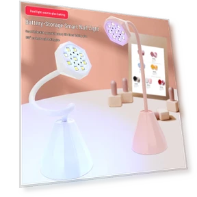 Tabletop UV Nail Lamp with Smart Sensor & Quick-Drying Rechargeable Lotus Light — Curing Lamps, The Million