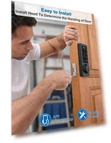 WiFi & Bluetooth Smart Lock with Keyless Entry — Smart Home Security, GEONFINO