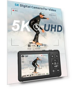 5K Digital Camera — Compact Digital Cameras, Ruwaqart