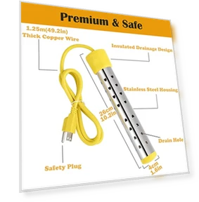 Immersion Water Heater — Portable Heating Solutions, Join Show