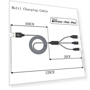 Multi Charging Cable 3Pack — Cables, Xnewcable