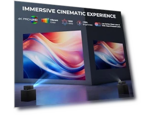 Smart 4K Projector with WiFi and Bluetooth — Home Theater Projectors, ELEPHAS