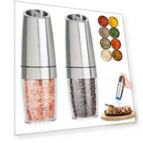 Electric Salt Pepper Grinder with LED Light — Pepper Mills, Darling Child Boutique