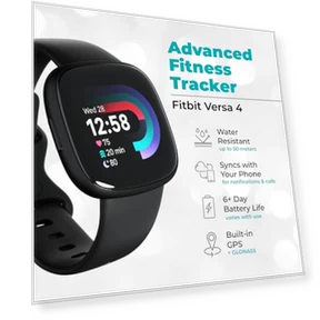 Health and Fitness Smart Watch — Wearable Accessories, Fitbit