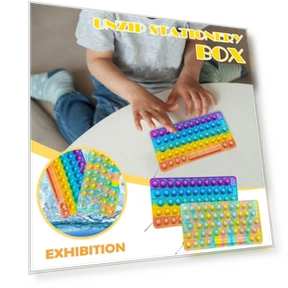Silicone Sensory Decompression Pencil Case — Writing Instrument Cases, bukaixindianpu