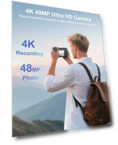 4K Digital Camera for Photography — Mirrorless Cameras, CAMKORY