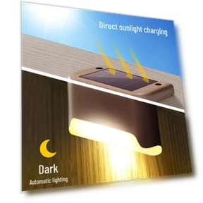 Decorative Outdoor Solar Stair Lights — Garden Illumination, AI Supermarket