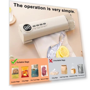 Mini Vacuum Sealer with Digital Display — Vacuum Sealers, Magic Cart