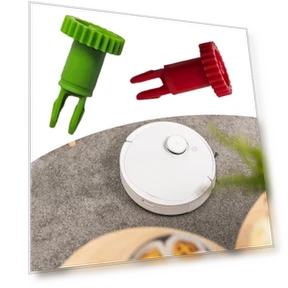 Motor Side Brushes Part Motor with Gear for Robot Vacuum — Blower, Three Body