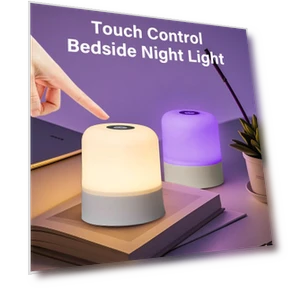 RGB Touch Bedside Lamp — Lamps & Shades, JOHO - CarGear