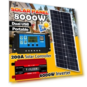 Solar Panel System 8000W — Power Inverters, once z