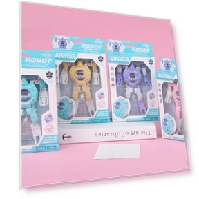 Transforming Cartoon Robot Watch — Interactive Learning Devices, Super Go