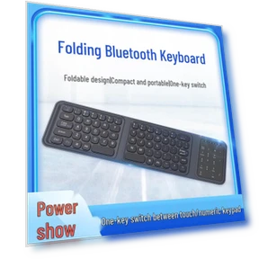 Ultra-Thin Triple Foldable Bluetooth Keyboard with Touchpad — Keyboards, Super Buyer