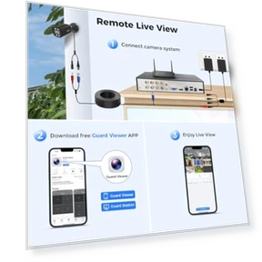 3K 8ch Wired Security Camera System — Smart Home Security, Hiseeu