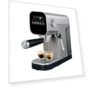 Compact Espresso Coffee Machine with Milk Frother — Coffee & Espresso Combos, ChefAidPower