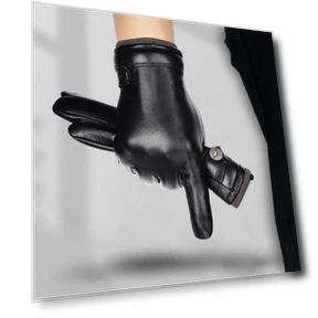 Men's Warm Leather Gloves with Touchscreen — Cold Weather Gloves, Millioner