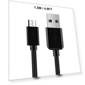 Micro USB Wall Charger with 5ft Power Cord — Charging Solutions, Dericam