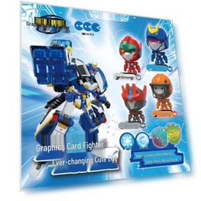 Ослепительно-синий трансформирующийся робот-игрушка — Playsets, Super Go