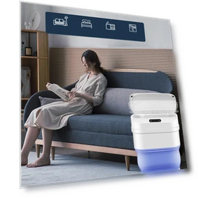 Smart Foldable Induction Trash Can — Kitchen Cans, Holland Pia