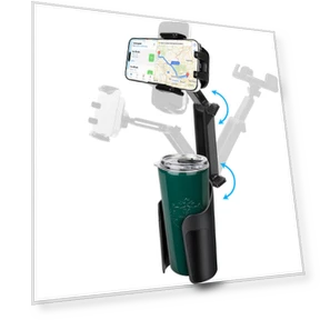 360 Degree Car Cup Smartphone Holder — Dashboard Installation Kits, TOKYO selection