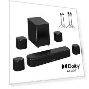 Aura A60 7.1 Soundbar with Speaker Stands — Home Entertainment Systems, Ultimea