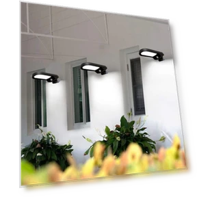 Solar Powered Sensor LED Wall Light — Garden Illumination, Yosoo