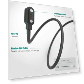 Magnetic USB Replacement Charging Cable — Smartwatch Charging Solutions, Lamshaw