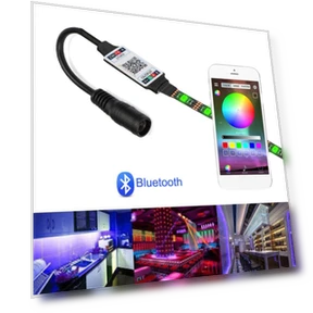 Mini Female Plug to 4Pin Connector Smart LED Light Strip Bluetooth RGB Controller Adapter — Selfie Lights, SHqinghu