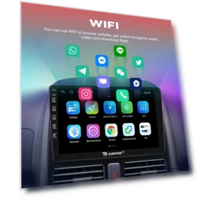 Android Car Stereo with Navigation — Stereo Receivers, KUNFINE